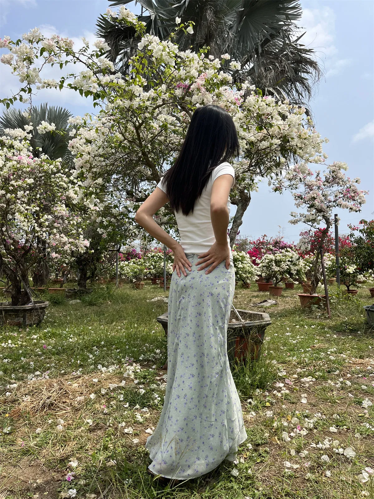 Sapphira Floral Maxi Skirt