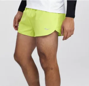 Saucony | Outpace 2.5" Split Short | Men's | Acid Lime