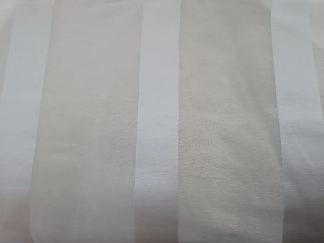 SILK LINEN  SATIN STRIPE available in two colors gold and ivory 54" wide [10480/12607]