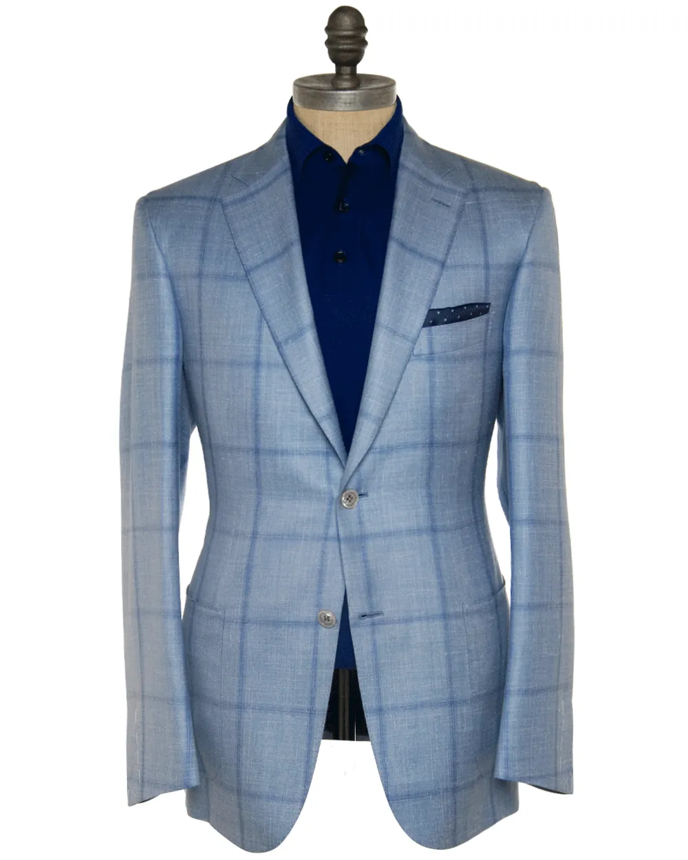 Sky Blue Windowpane Sportcoat