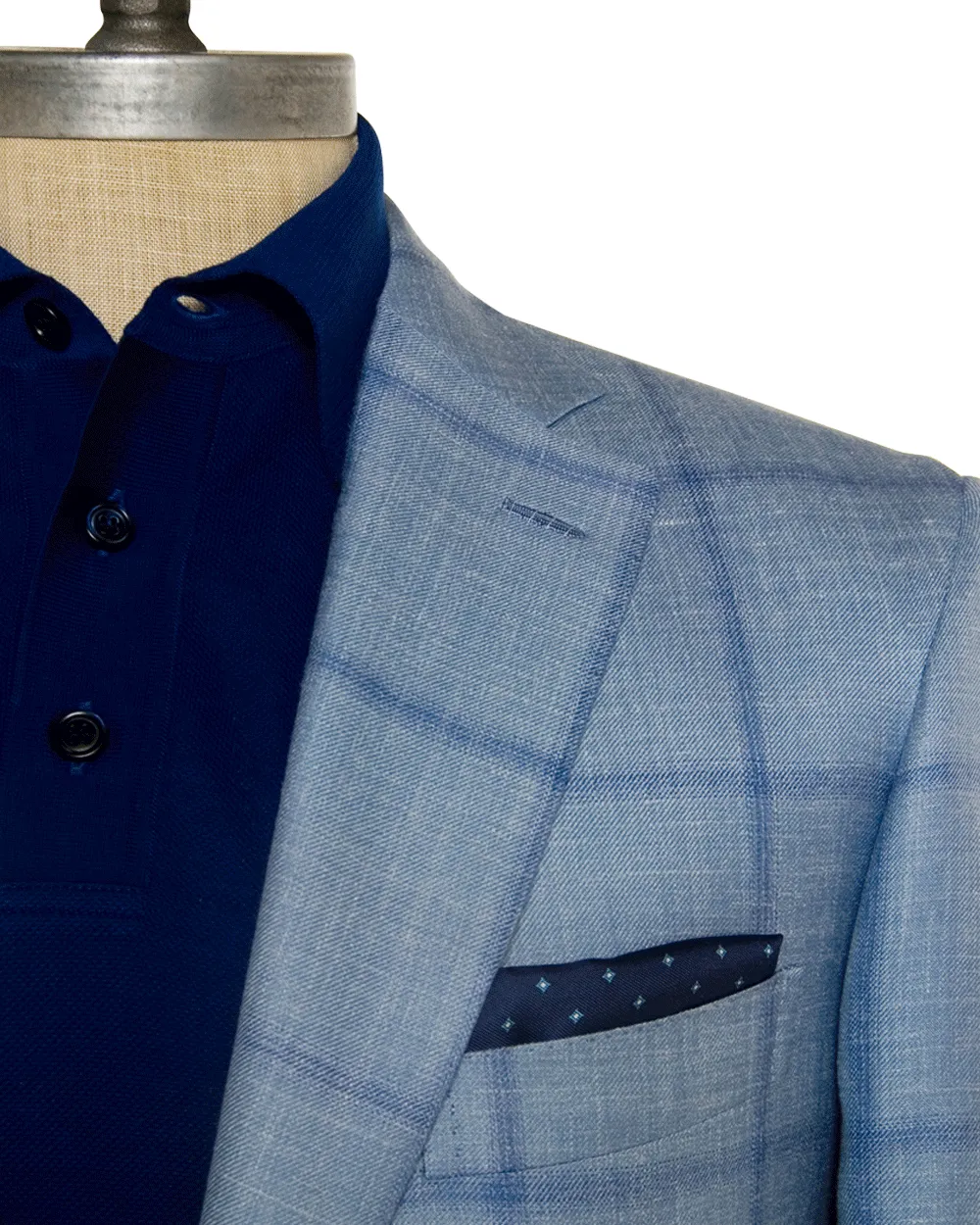 Sky Blue Windowpane Sportcoat