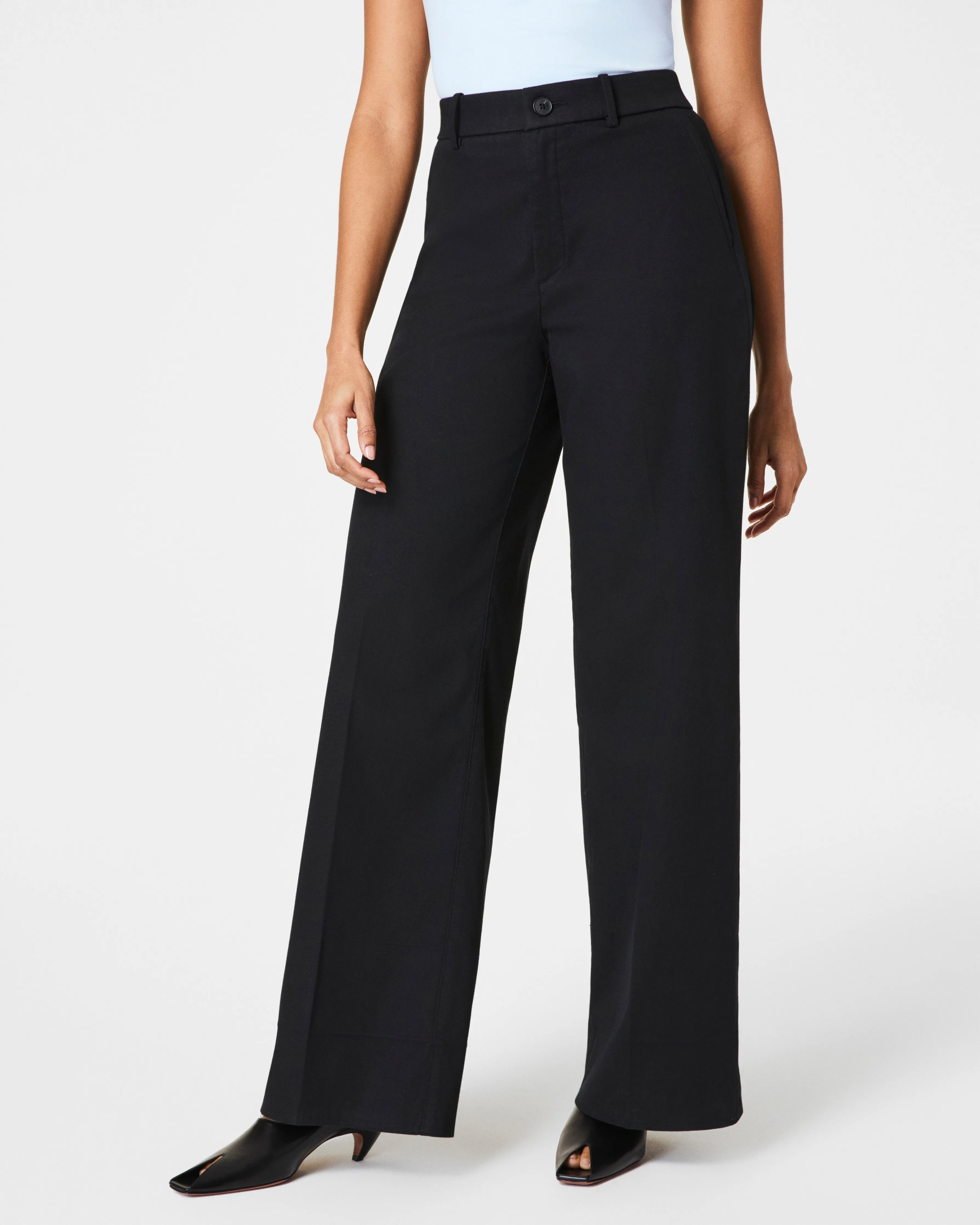 SPANXsupersmooth™ Stretch Twill Wide Leg Pant