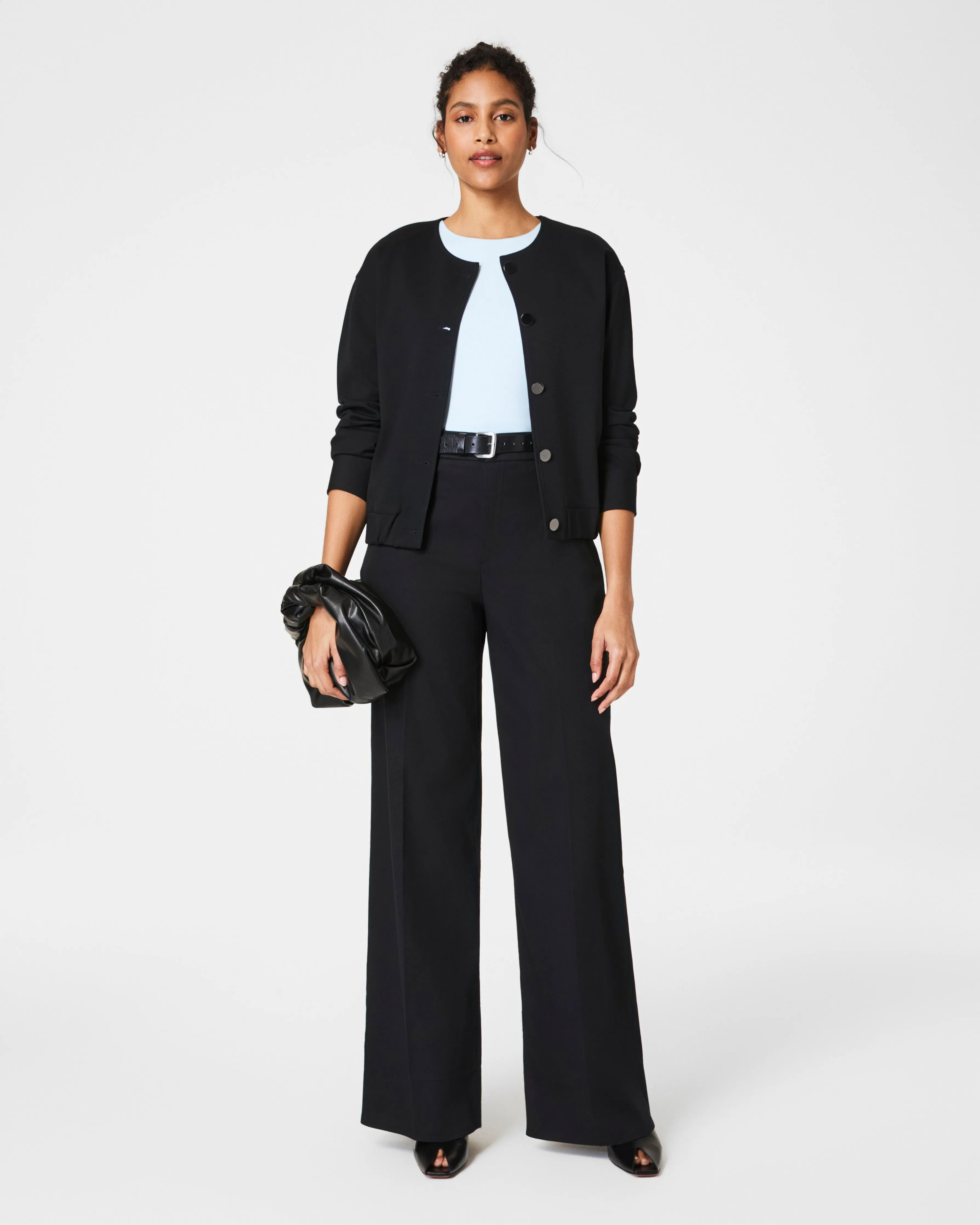 SPANXsupersmooth™ Stretch Twill Wide Leg Pant
