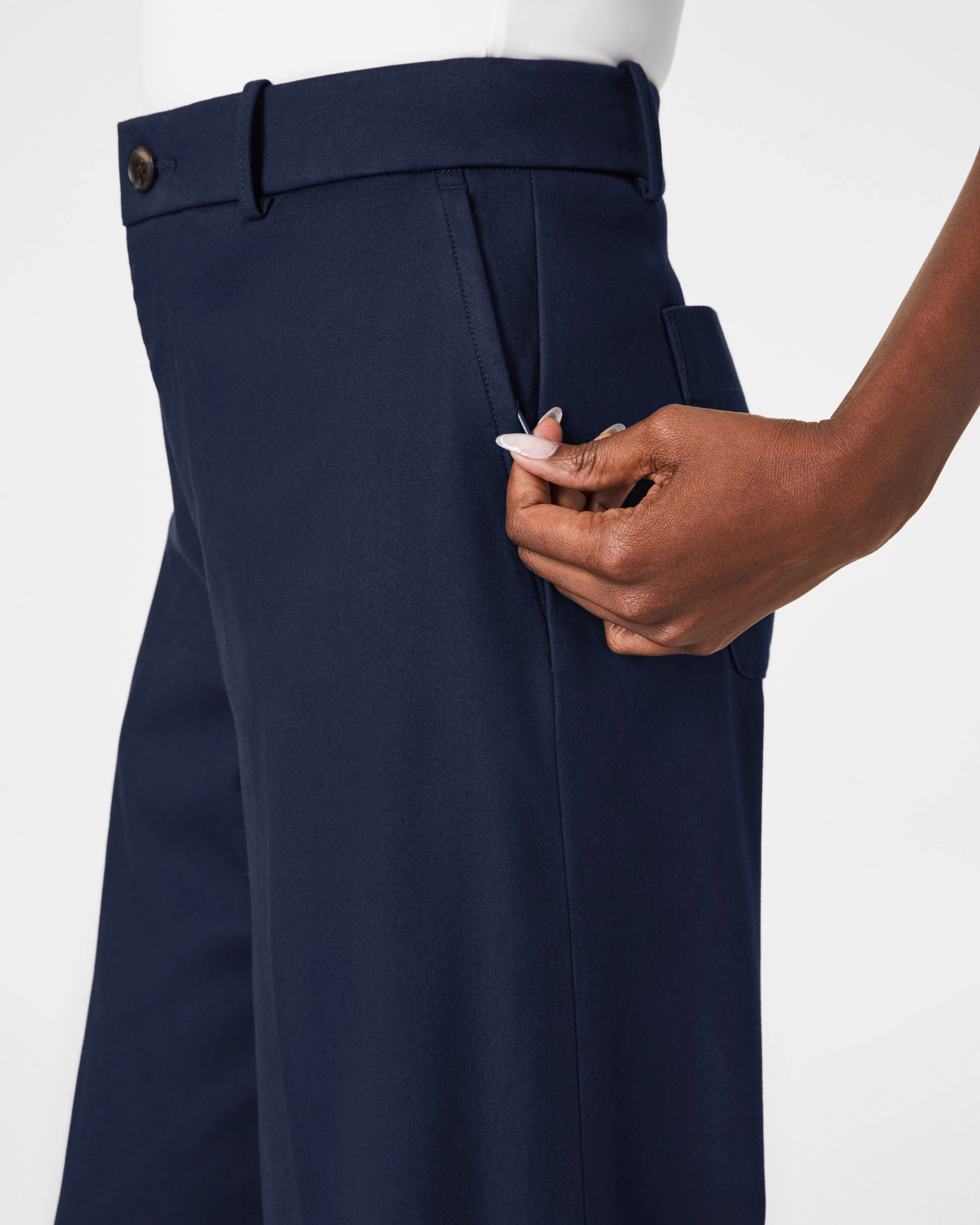 SPANXsupersmooth™ Stretch Twill Wide Leg Pant