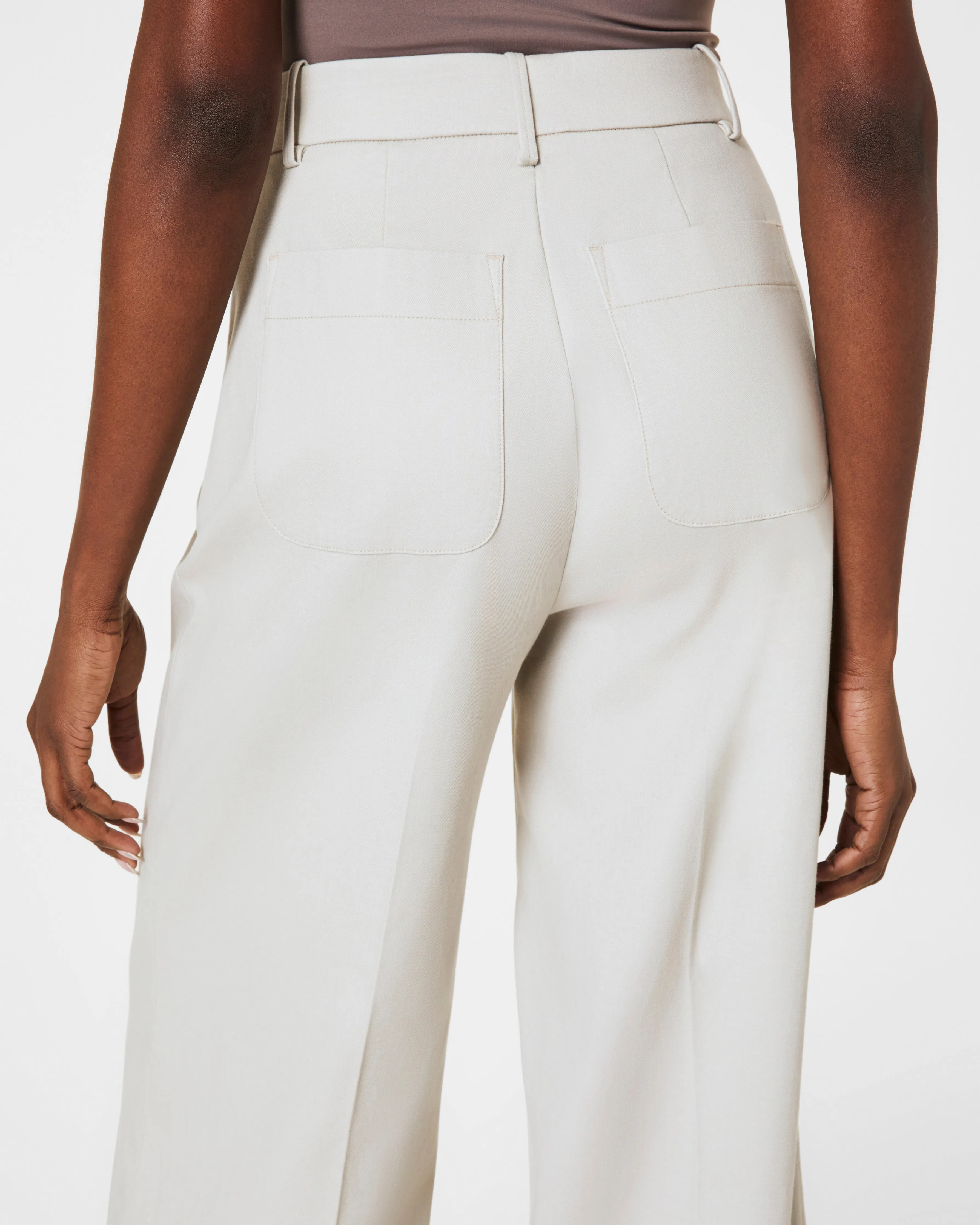 SPANXsupersmooth™ Stretch Twill Wide Leg Pant