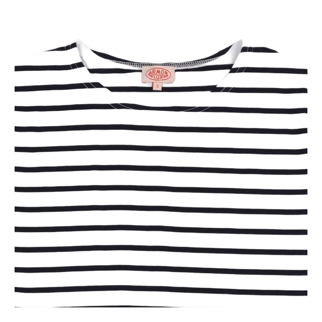 Striped Breton Shirt "hoëdic" White/navire Navy