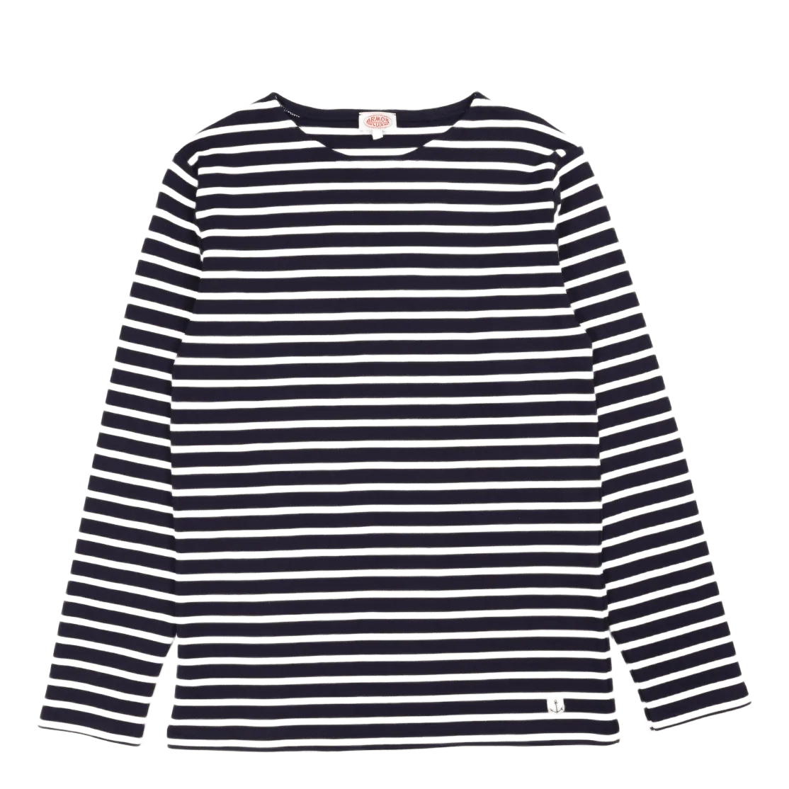 Striped Breton Shirt "houat" Navire Navy/ Nature