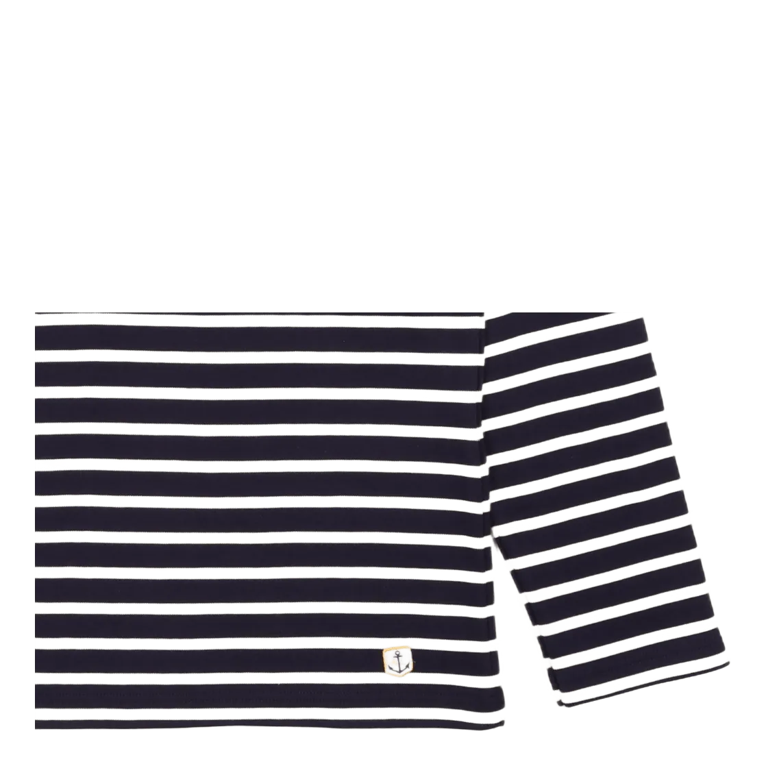 Striped Breton Shirt "houat" Navire Navy/ Nature