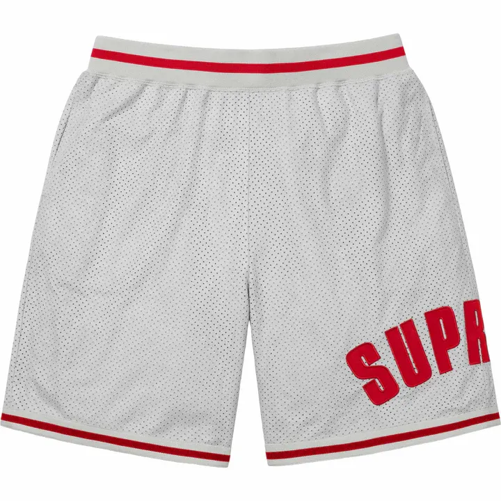 Supreme Ultrasuede Grey Mesh Shorts
