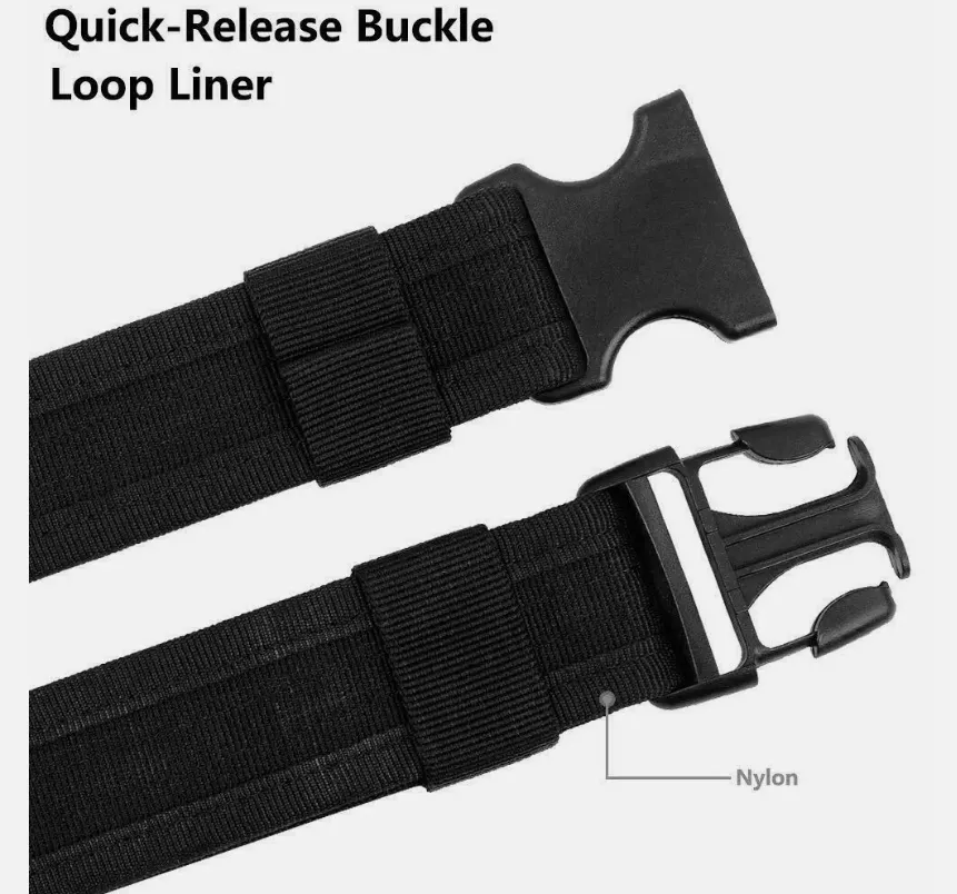 Tactical Belt 2 Inch Belts for Mens Nylon Web Work Belt with Heavy Duty Buckle
