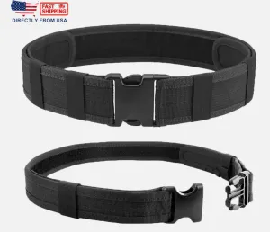 Tactical Belt 2 Inch Belts for Mens Nylon Web Work Belt with Heavy Duty Buckle