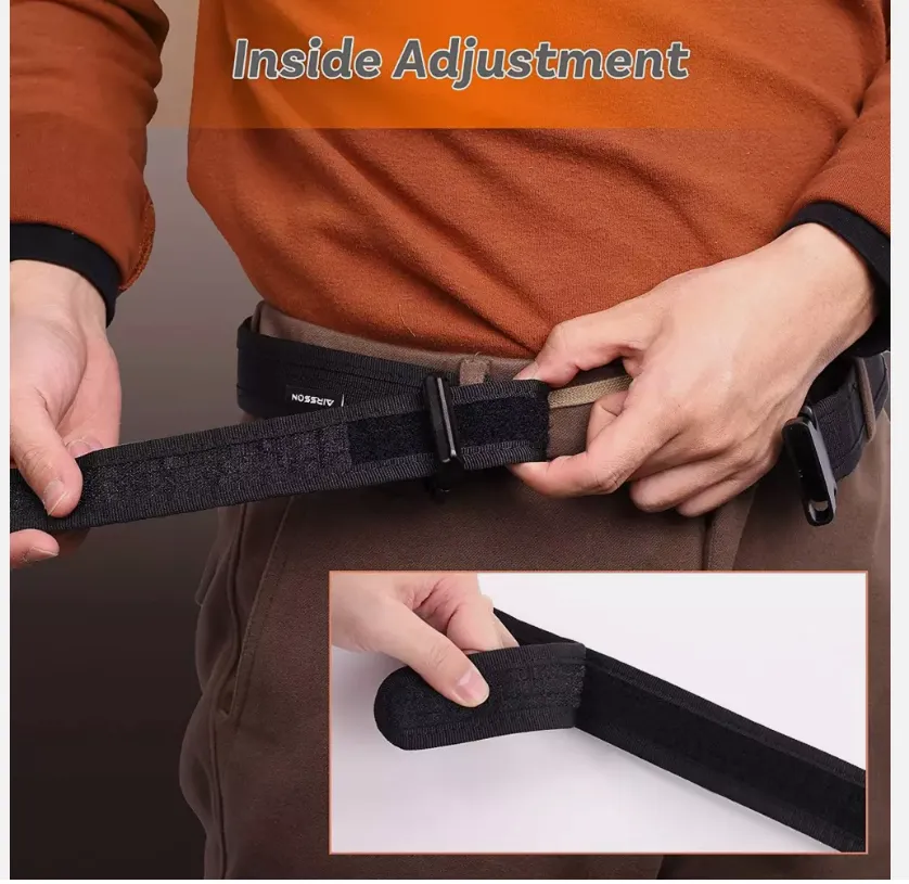 Tactical Belt 2 Inch Belts for Mens Nylon Web Work Belt with Heavy Duty Buckle