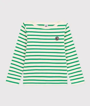 Thick Cotton Breton Top - Green