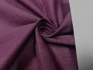 Two tone linen fabric {iridescent} brinjal purple x white 54" white [3687]