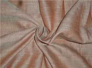 Two Tone Rusty x Mint Color Linen Fabric 54&quot; wide