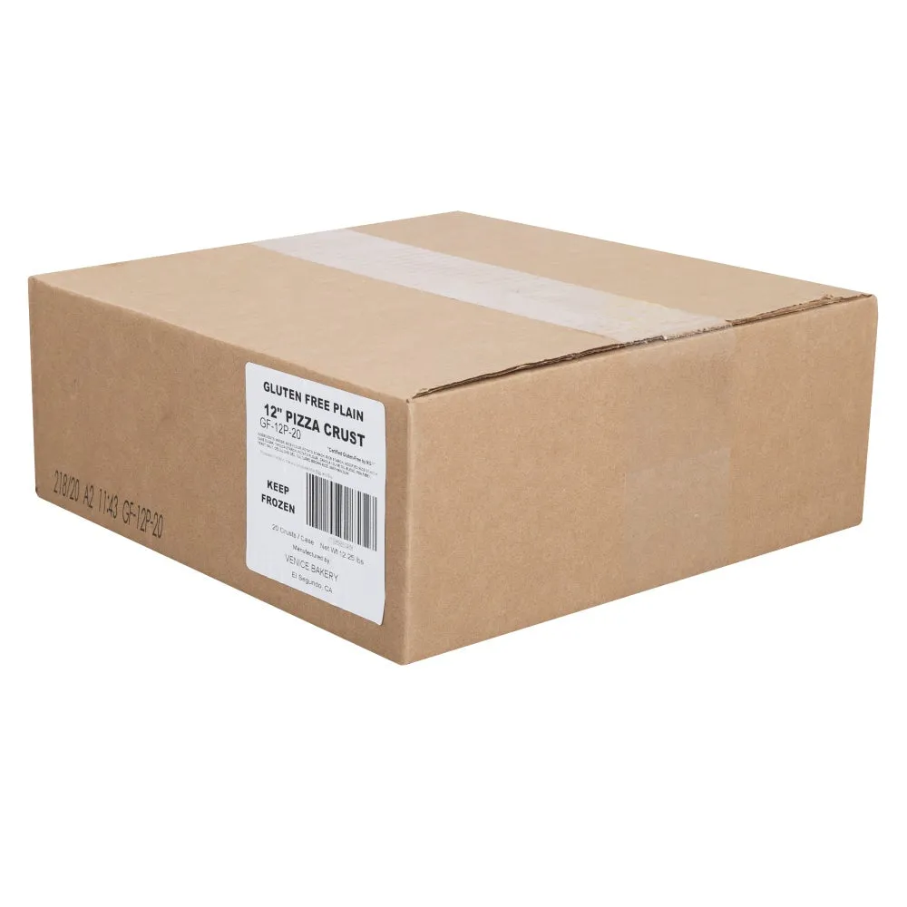Venice Bakery Crust Pizza 12 inch Gluten Free Plain -- 20 per case.