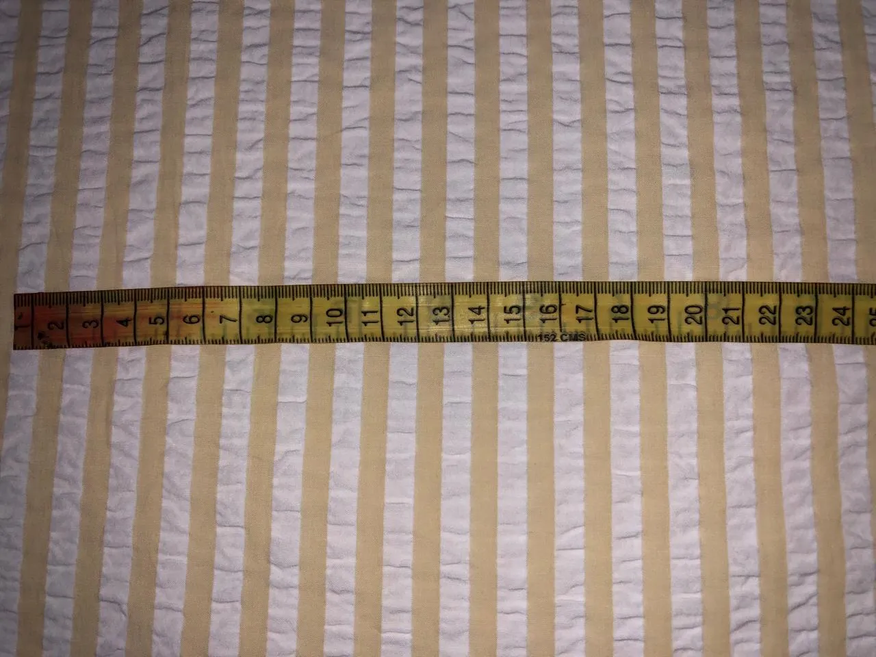Vercelli Italian cotton seersucker fabric 58" wide available in white / multi/ blue /fawn /baby pink/ sky blue and bright blue seersucker stripes