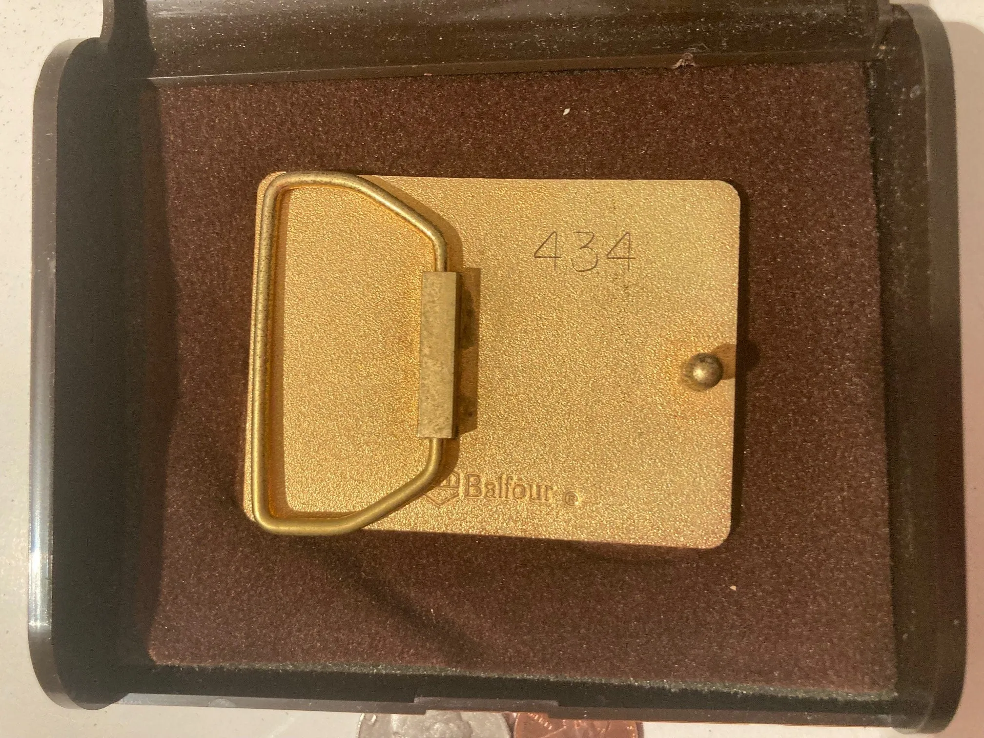 Vintage 1986 Metal Belt Buckle, Brass, Westmoreland Coal Company, Fuel, Energy, Utility, Nice Design, 2 1/2" x 2", Heavy Duty, Quality
