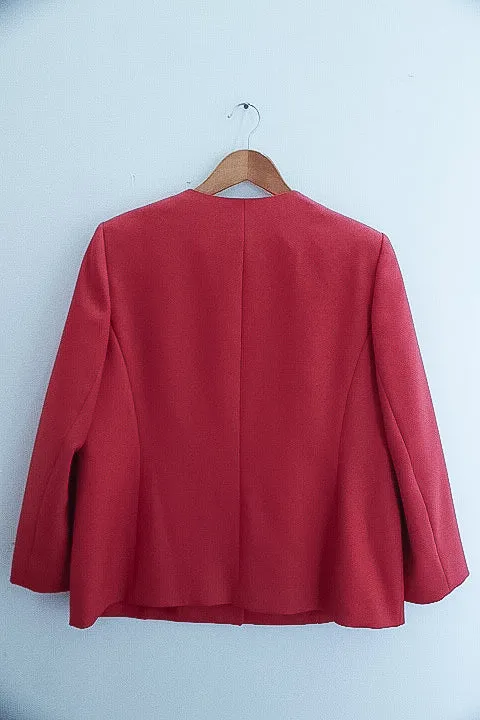 Vintage Eastex pink Linen womens blazers uk 16