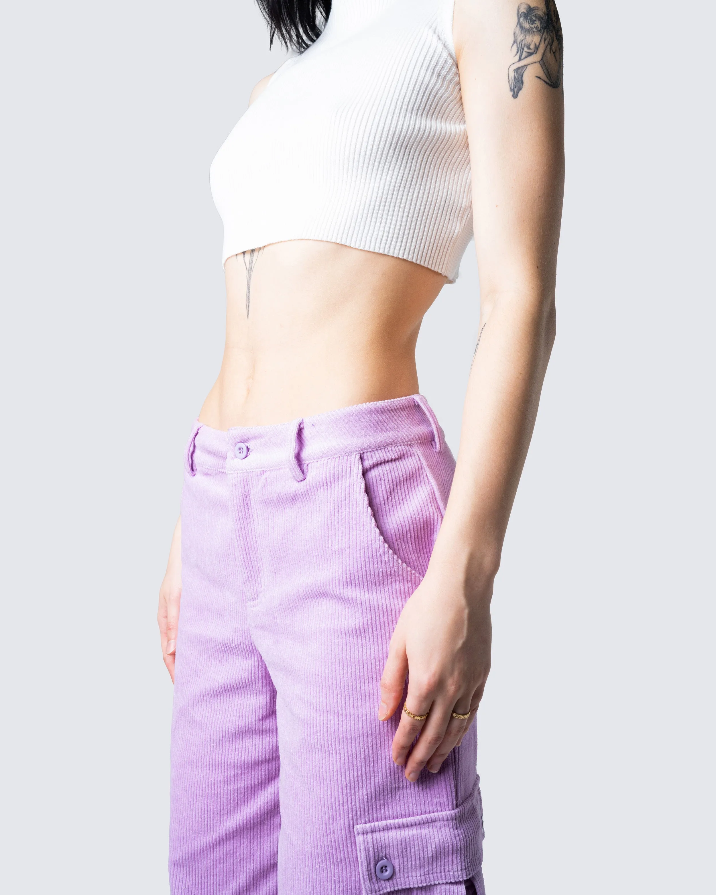 Vita White Cropped Tank
