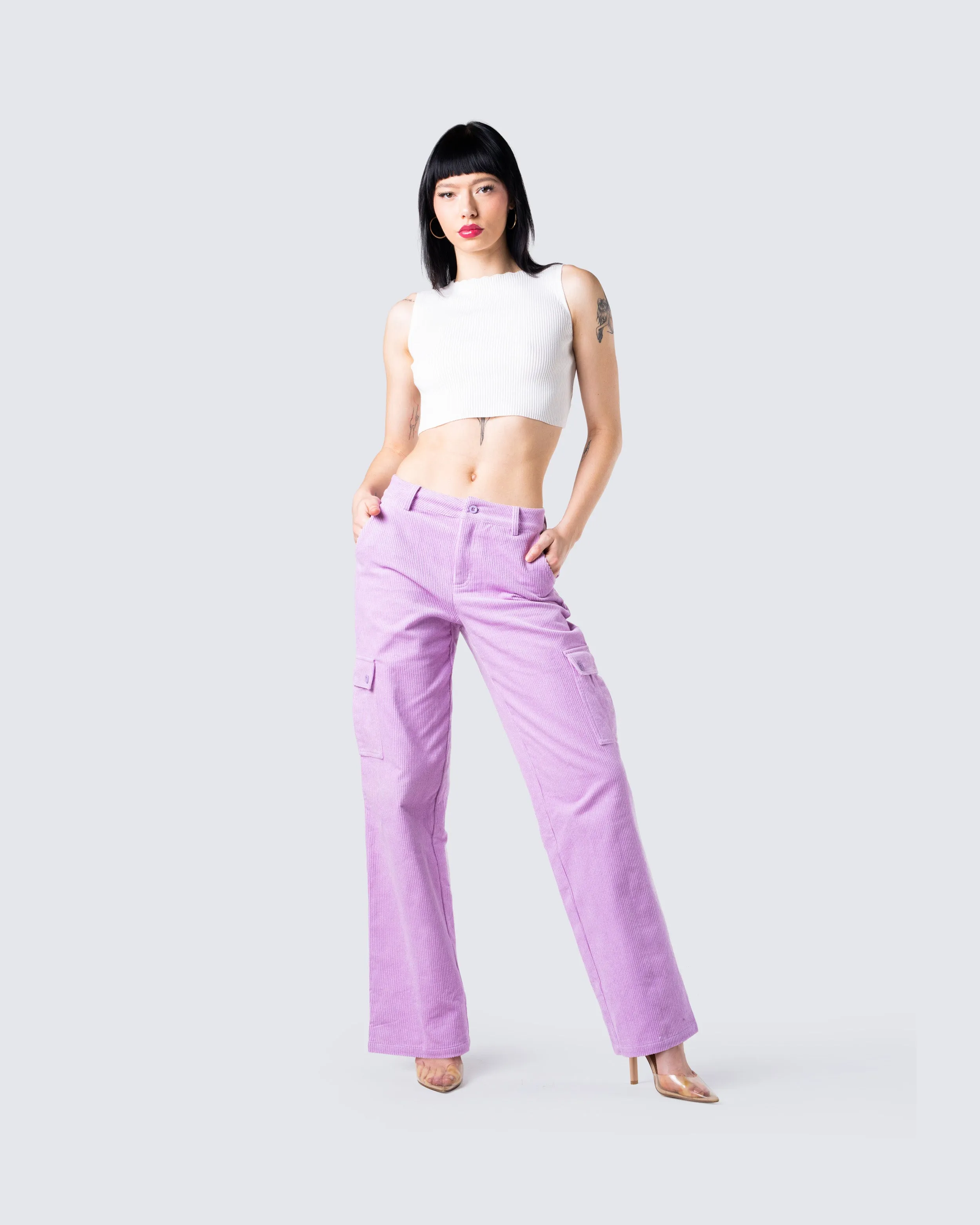 Vita White Cropped Tank
