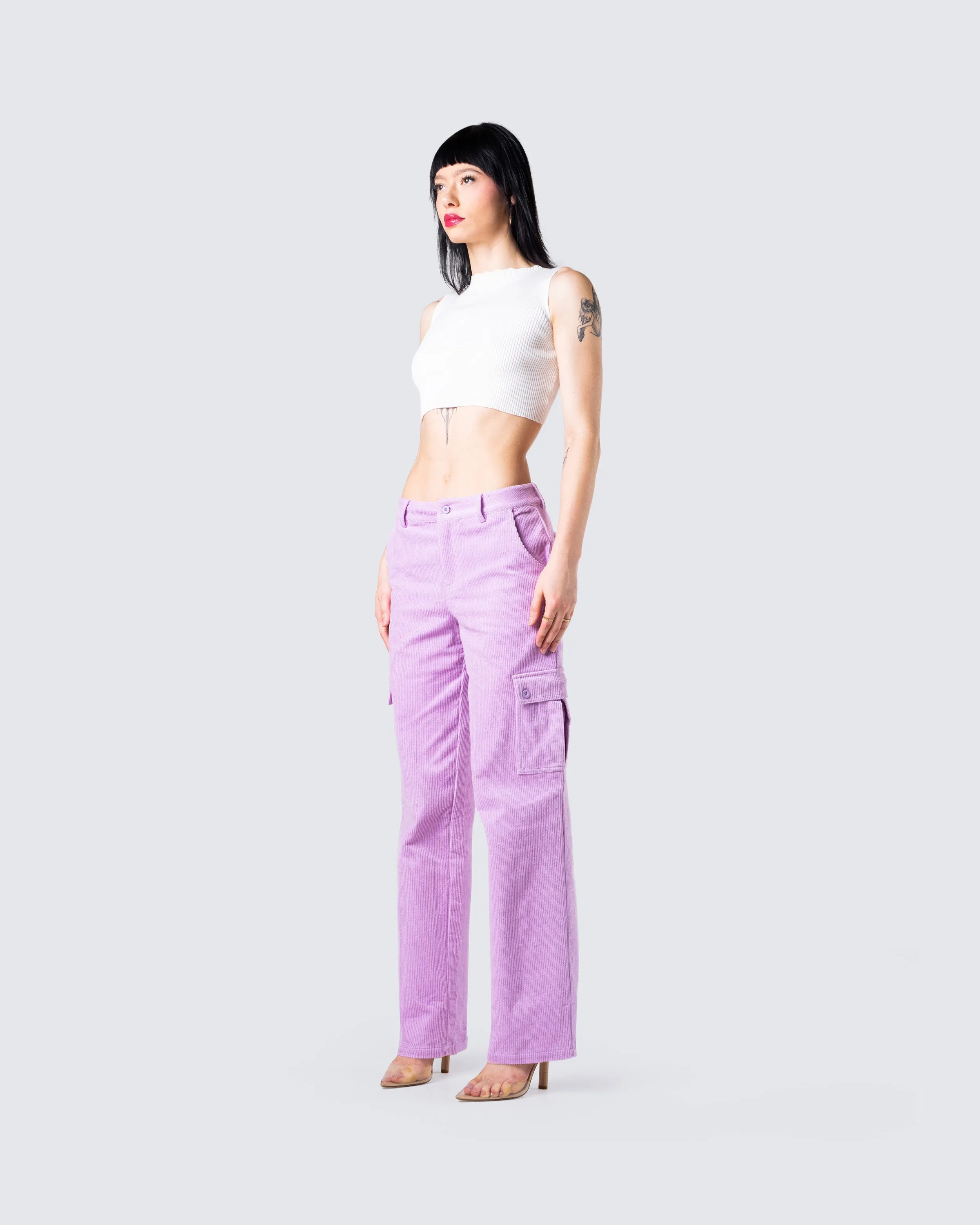 Vita White Cropped Tank