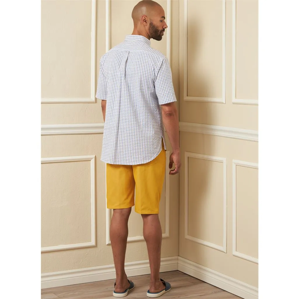 Vogue Pattern V1895 Men's Shirts, Shorts and Pants