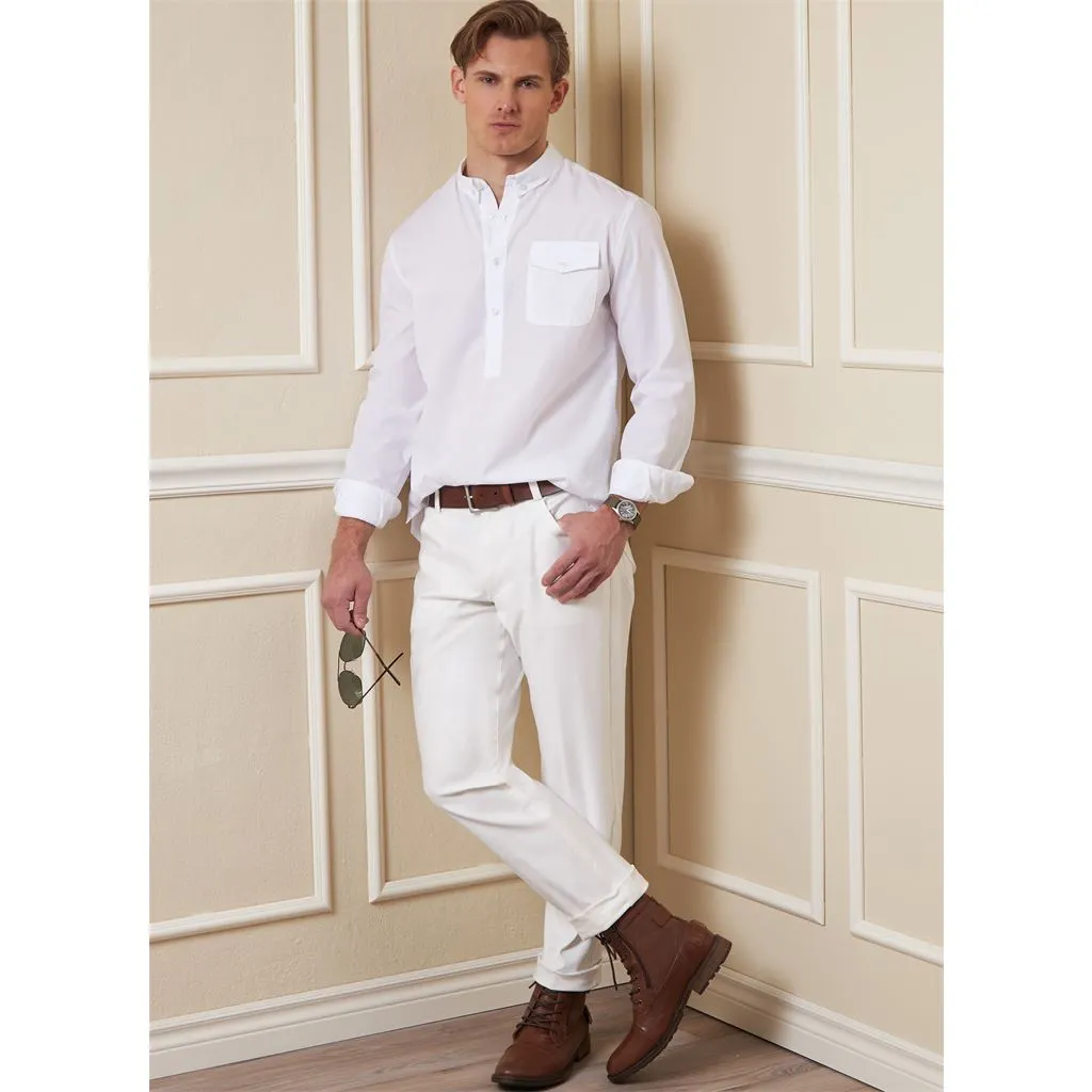 Vogue Pattern V1895 Men's Shirts, Shorts and Pants
