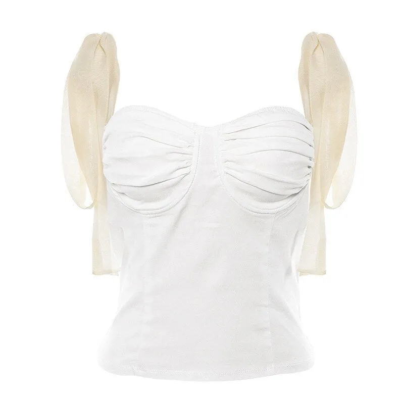 Women's Summer Cotton Sleeveless Crop Top