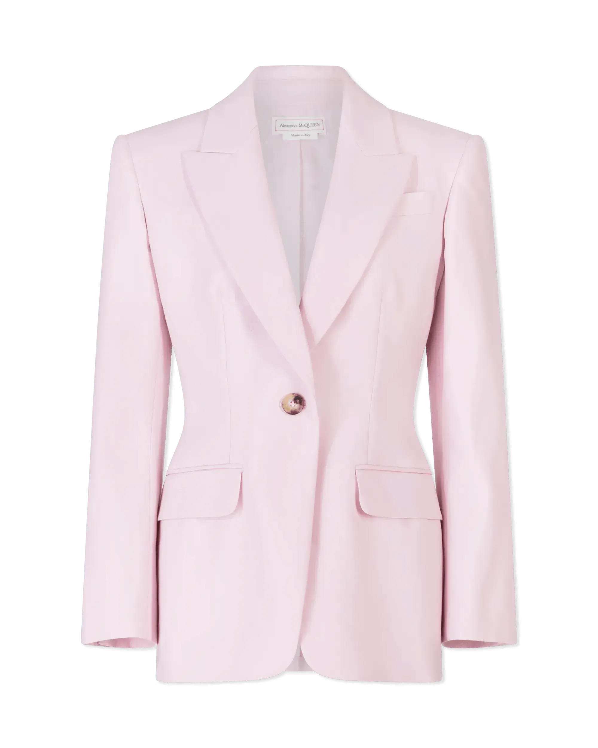Wool One-Button Drop Jacket