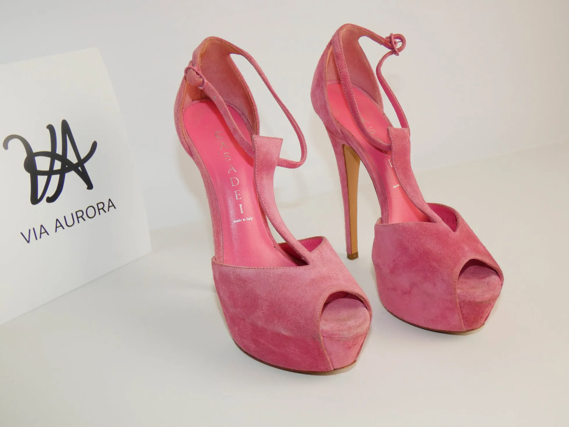 Zapatos Casadei Rosados