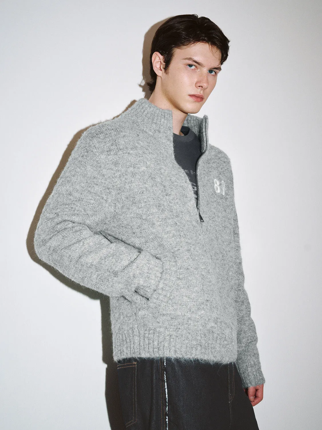 Zip Up Front Knitted Cardigans