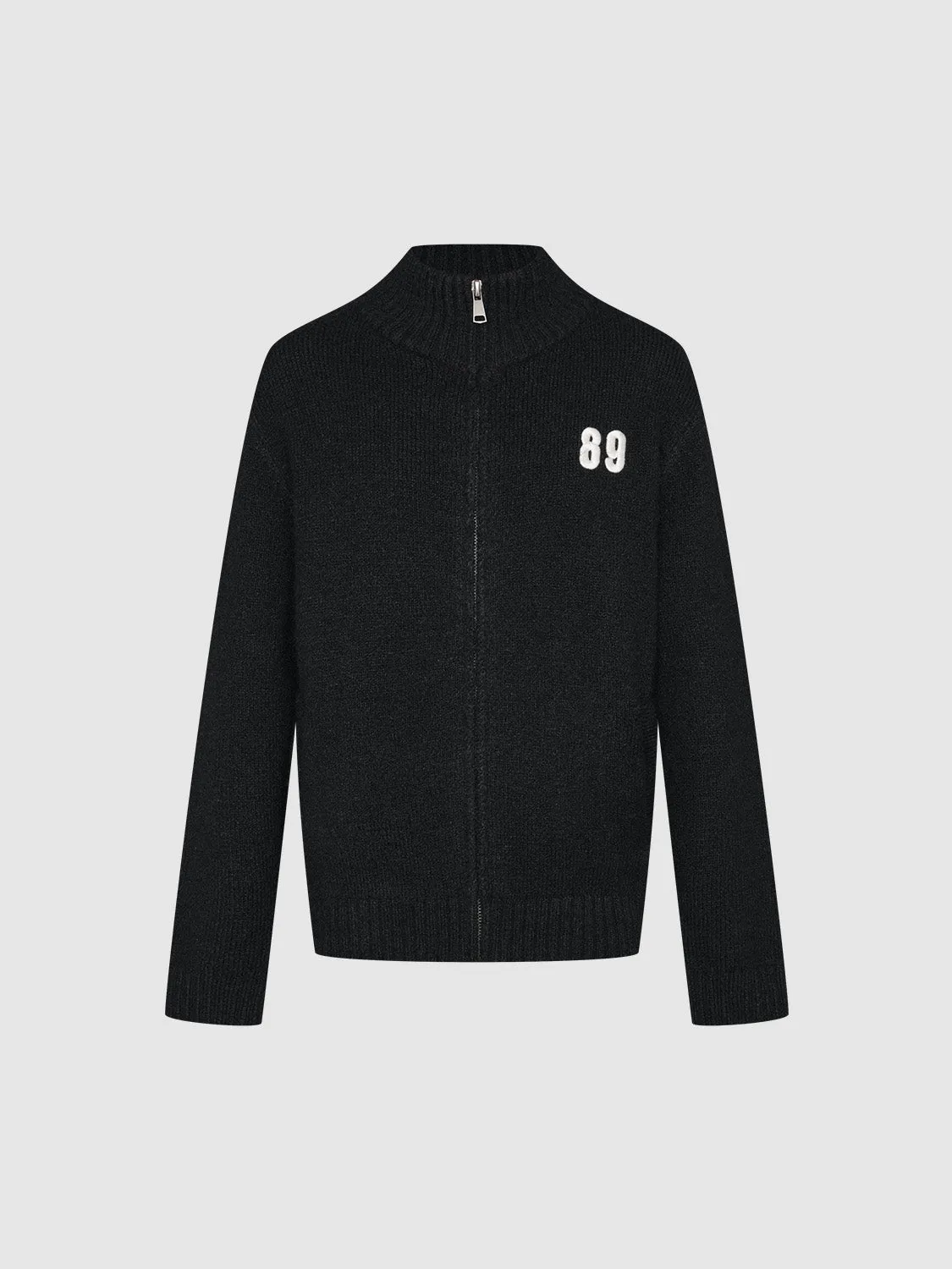 Zip Up Front Knitted Cardigans
